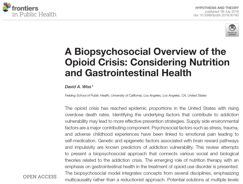 Open Access article by David Wiss